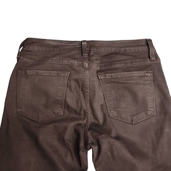 Just Black Cropped Distressed Ripped Raw Hem Torn Up Black Jeans - Picture 7 of 13